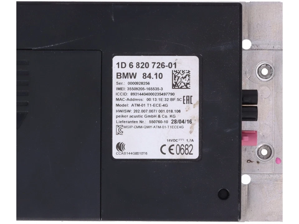 Centralina BMW Serie 4 Cabriolet (F33, F83) M4 317 kW 431 CV (07.2014->) 682072 - Immagine 4 di 4