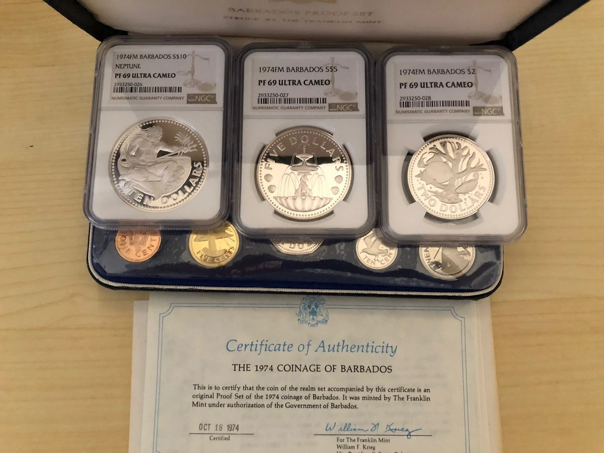 Silver 1974 Barbadian Coins for sale | eBay