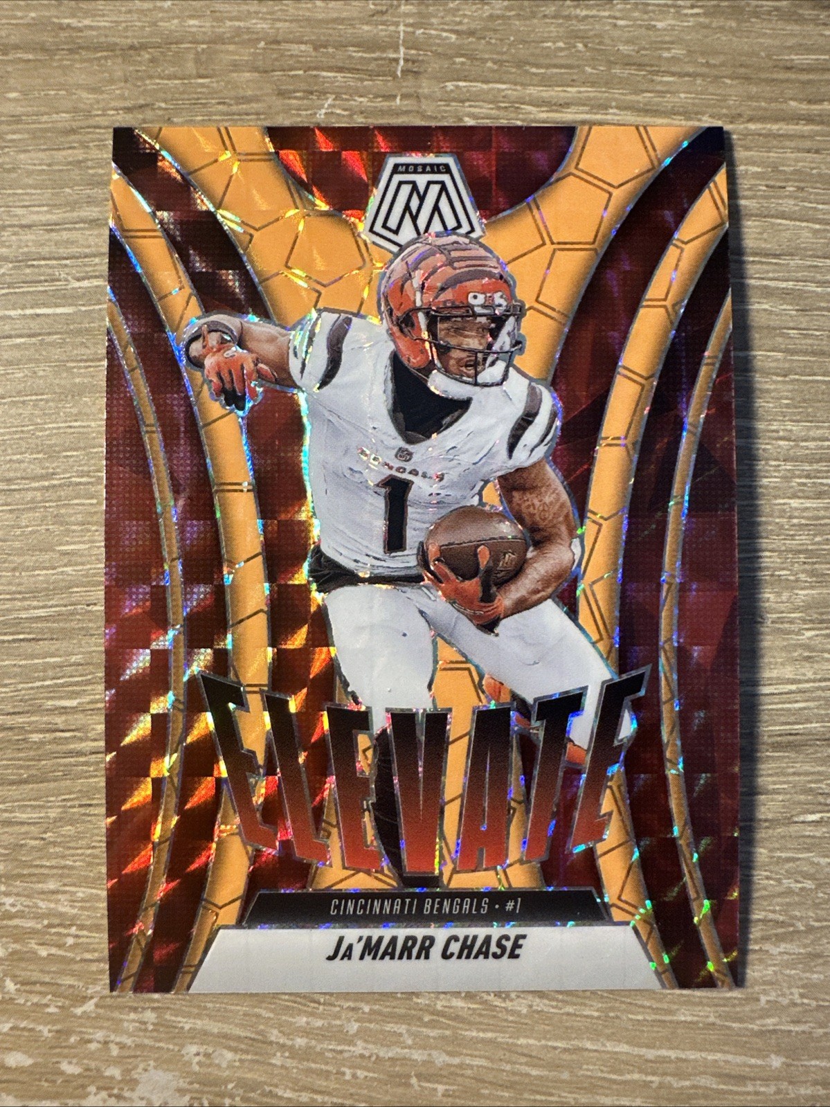 2025 Panini Mosaic - Ja'MARR CHASE - Elevate Orange - Bengals Color Match
