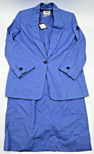 TALBOTS SHORT SLEEVE DRESS WITH MATCHING BLAZER/ JACKET WOMENS 10P BLUE