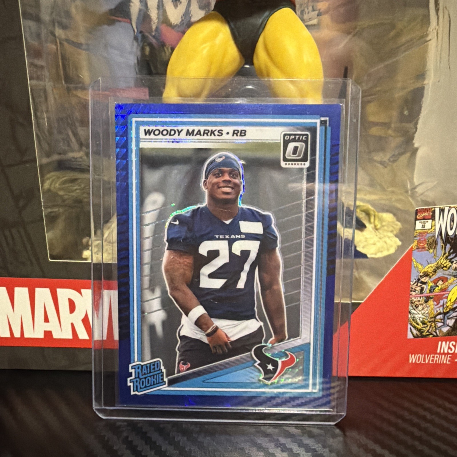 2025 Panini Donruss Optic Football Woody Marks (RC) #288 Blue Glitter Prizm SSP*