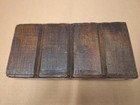 Etched Wooden Block - dark brown, ridges, screws, 11"x5"x2", Oak or Hickory — photo 4