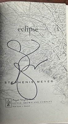 Eclipse- Stephenie Meyer- Hand Signed- Hardcover- Twilight Series