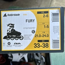 Rollerblade Microblade Kids Expandable Inline Skate Sz 2-6 See Photos