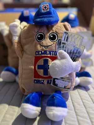 STUFFED ANIMAL COSTALITO 10 INCH APROX CRUZ AZUL CONCACAF CAMPEÓN 2025 with COPA