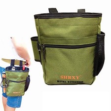 shrxy Metal Detecting Finds Bag Waist Digger Pouch 12 x 8 x 4 inches, Green