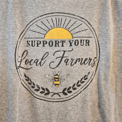 Support Your Local Farmers Beekeeping Shirt: Lg