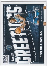 2024-25 Panini NBA Hoops #10 Rob Dillingham Seasons Greetings Timberwolves
