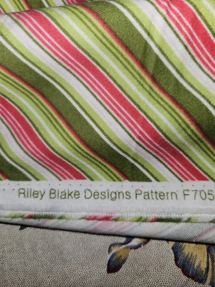Riley Blake Summer Song My Minds Eye Striped Flannel Fabric 2.25 Yrds X 44"Wide - Image 4 of 4