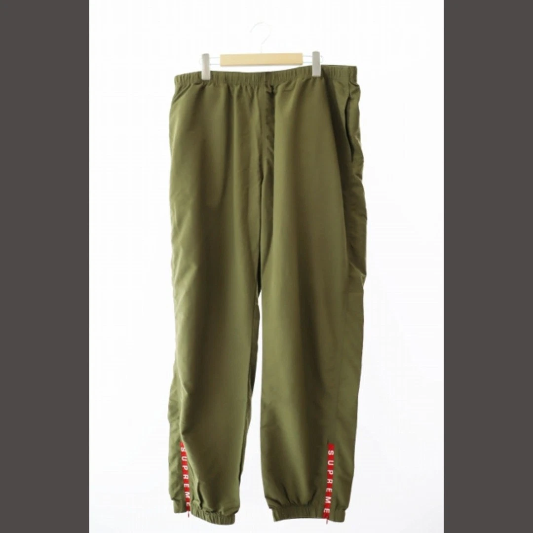 Pantalon d'échauffement Supreme 21AW olive XL kaki vêtements vintage vecteur AA occasion a86e886