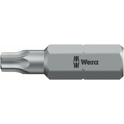 WERA Bit-Einsatz 867/1Z BO 1/4'' sechskantTX 15/25 mm Torx  mit Bohrung