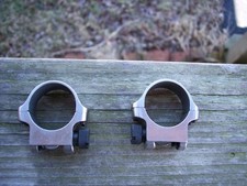 1" Ruger Low Rifle Scope Rings Silver No 1  77-22 Nice