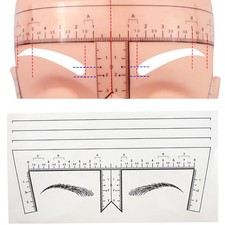 Guapa 50pcs/Pack Eyebrow Ruler with Brow Shape Disposable Microblading Ruler ...