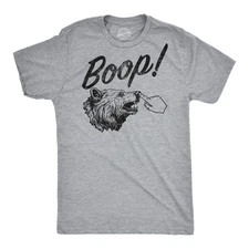 Mens Funny T Shirts Boop Sarcastic Bear Graphic Novelty Tee for Men