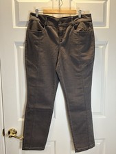 Natural Reflections Women  s 14 Gray Denim Pants Mid Rise