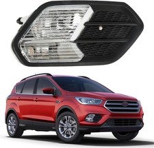 Right Side Fog Light Replacement for Escape 2017 2018 2019 w/Black Cover