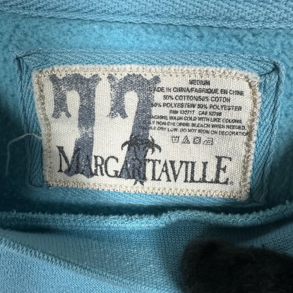 Sudadera Margaritaville Para Hombre Mediana Cuello Redondo Sus 5 En Punto En algún Lugar Pullover Foto 2 de 4