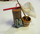 VTG Ornament of Fishing bucket, poles,,,by Midwest Importers of Cannon Falls Inc — photo 4
