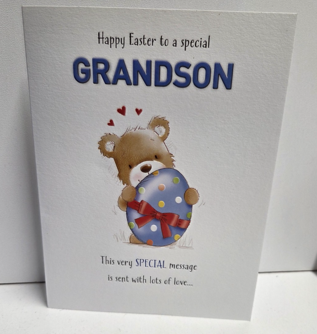 Easter Greeting Card Grandson Happy Easter to a special GRANDSON Sealed Envelope