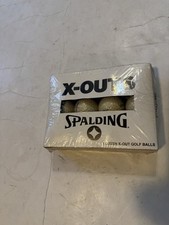 Vintage Spalding X-Outs 1 Dozen Golf Balls - Made in the USA - Brand New