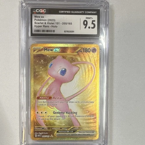 Mew ex Pokémon TCG Scarlet & Violet 151 205/165 Hyper Rare Holo CGC 9.5 2023