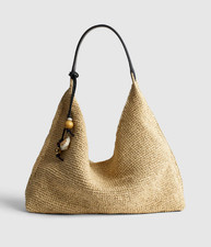 Madewell The Mylie Shoulder Bag in Straw, US Stock, No Import Fee