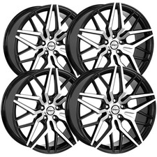 Set Of 4 Shift H33 Spring 22x9 5x4.5 35mm Blackmachined-20 Wheels Rims