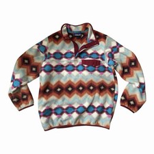 Patagonia Synchilla Snap-T Fleece Pullover Women s Timber Twist Aztec Size L