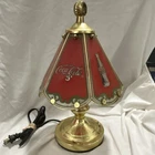 VIntage Coca Cola Tiffany Style Glass Shade Touch Table Lamp Retro HTF
