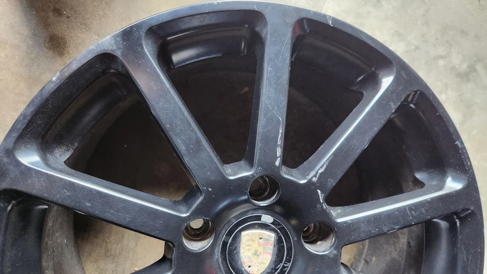 1 roda Victor Equipment Zehn 18" x 9.5" aro preto Porsche 911 Boxster Cayman - Imagem 2 de 4