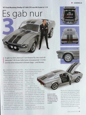 Ford Mustang Shelby GT 500 CVS in 1-12 von KK-Scale...ein Modellbericht   #2505f