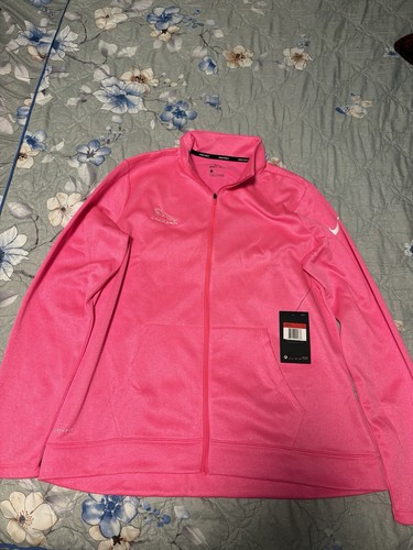 Nike Therma Dri-FIT Golf Jacket Pink Jaguar Logo Long Sleeve Zip Size L