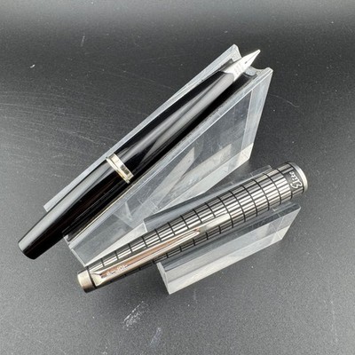 PILOT Elite Checkered Pocket Fountain Pen 18K Gold Broad Nib Mar 75