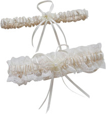 Lace Wedding Garters for Bride Pearl Stretch Prom Garter, Women Wedding Bridal L