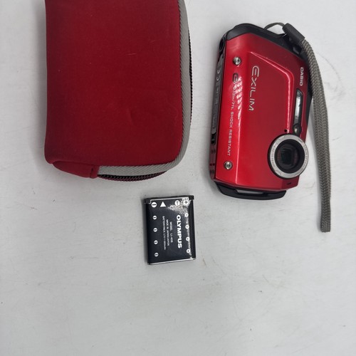 Casio EXILIM EX-G1 12.1MP Digital Camera Shock Resistant Red W/Battery - Picture 13 of 14