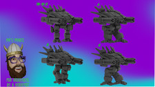 Alternate TN-10-O Tenshi "Ornate" Mech Model For Battletech 6mm-10mm-15mm
