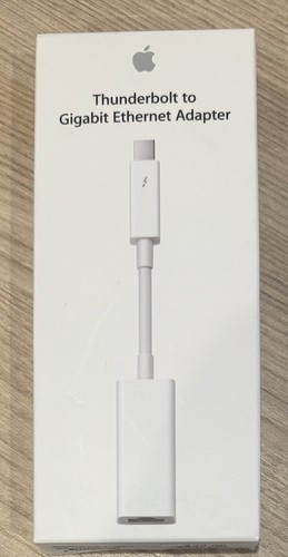 NEW Genuine Apple Thunderbolt to Gigabit Ethernet Adapter MD463LL/A UNOPENED BOX