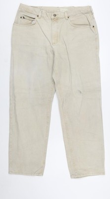 Lee Herren Jeans Beige 38x30 Straight Fit Baumwolle Denim