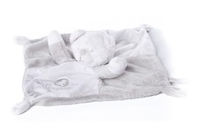 Doudou plat ours gris blanc Lulu Castagnette Simba