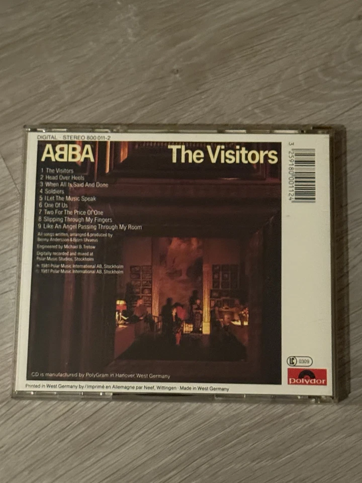 Abba - THE VISITORS 1983 MEGARARE  Erstauflage CD Silver Polydor CD 80011212 - Bild 2 von 3