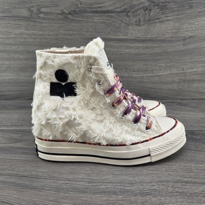 Converse Isabel Marant x Chuck 70 Internal Wedge High Sz 7 Womens Vanilla White