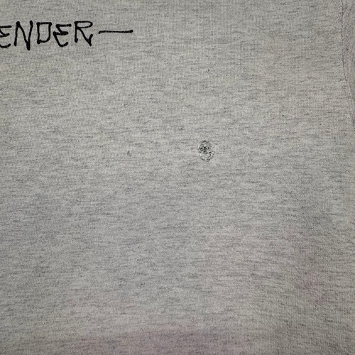 Vintage Jackson Browne Pretender Cropped Oversized Raw Hem Sweatshirt Gray L - Picture 4 of 11