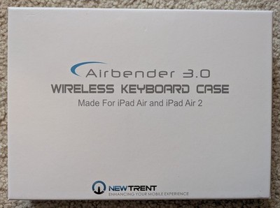 New Trent NT30B Airbender 3.0 Wireless Keyboard Case for iPad Air 1 & iPad Air 2