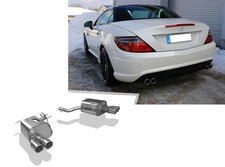Fox Edelstahl Duplex Sportauspuff Mercedes SLK SLC R172 AMG-Line je 2x76mm Fox Edelstahl Duplex Sportauspuff Mercedes SLK SLC R172 AMG-Line je 2x76mm