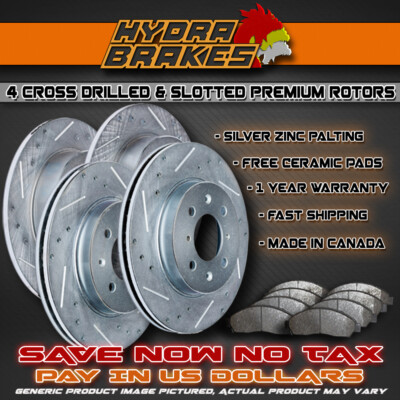 FITS 2013 Mercedes-Benz C300 4Matic Sport 322MM Drill Slot Brake Rotors SLV
