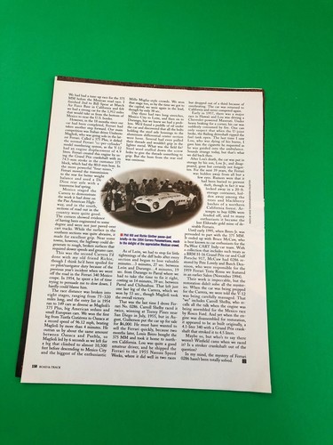1953 1997 FERRARI 375 MM ORIGINAL VINTAGE PRINT AD ROAD TEST 7 PAGE - Bild 4 von 4