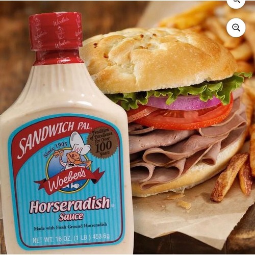 2 Pack Woeber's Sandwich Pal Horseradish Cream Sauce 16oz Bottles Spicy Mayo - Picture 6 of 10
