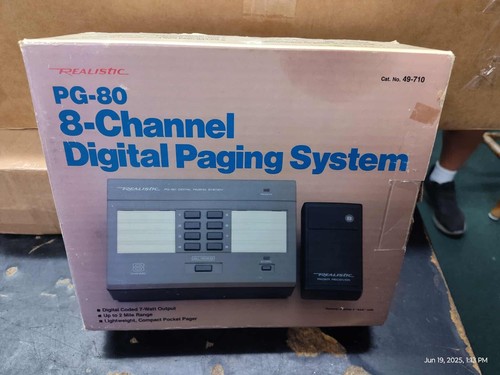 MAIN UNIT ONLY - Realistic PG-80 Digital Paging System 49-710 - Zdjęcie 1 z 8