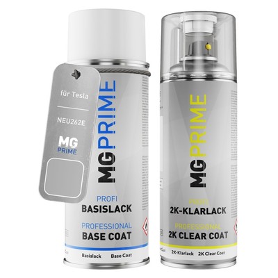 Autolack 2K Spraydosen für Tesla NEU262E PN00 Quicksilver Crashsilber Metallic