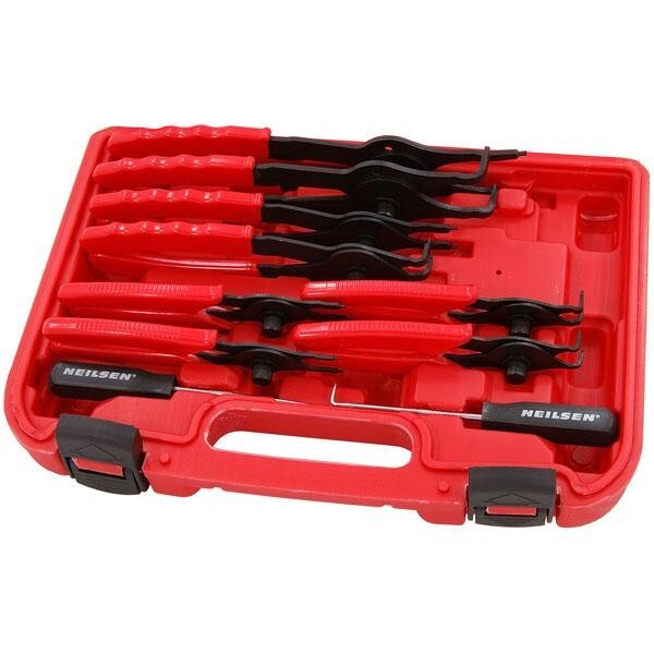 11pc Mechanics Internal & External Circlip Plier Tool Set Snap Ring Pliers